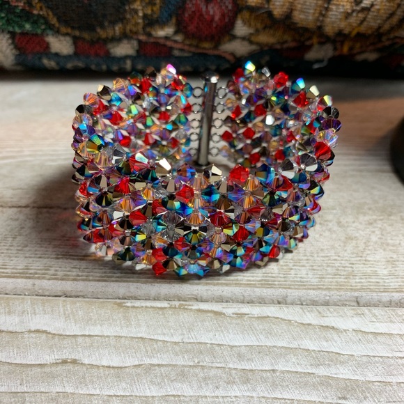 Handmade Swarovski Crystal “Rock Star” Bling Bracelet - Picture 2 of 7